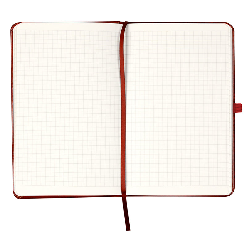 Notizbuch Axent Partner Lux Tryzub 8202-05-3-A, 125x195 mm, 96 Blätter, Zelle, Burgund