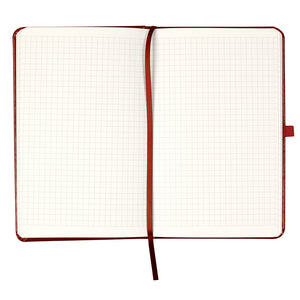 Notizbuch Axent Partner Lux Tryzub 8202-05-3-A, 125x195 mm, 96 Blätter, Zelle, Burgund