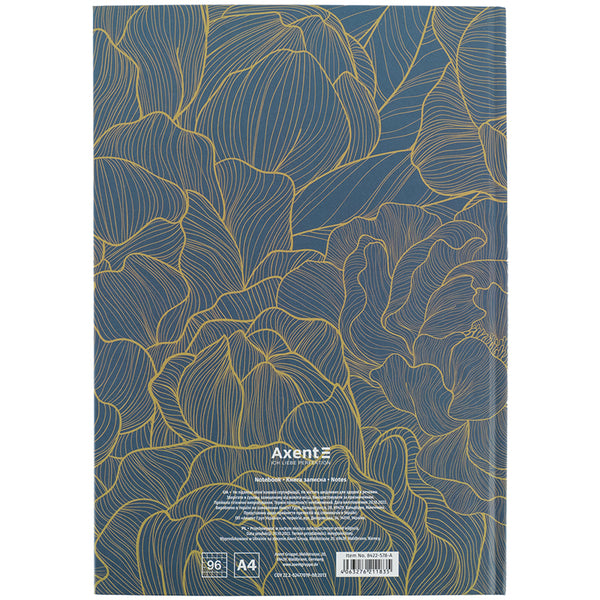 Notebook Earth Colors 8422-578-A, A4, 96 sheets,  squared, Flowers