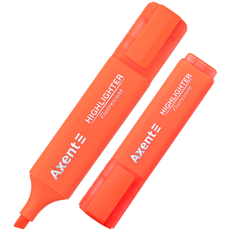 Marker Axent Highlighter 2537-12-A, 1-5 mm, keilförmig, orange