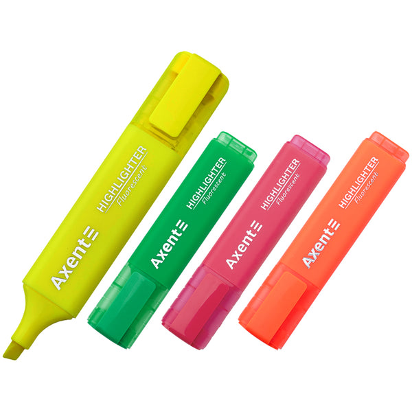 Marker Axent Highlighter 2537-40-A, 1-5 mm, set
