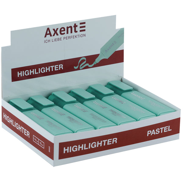 Marker Axent Highlighter 2537-09-A, 1-5 mm, keilförmig, pastelltürkis