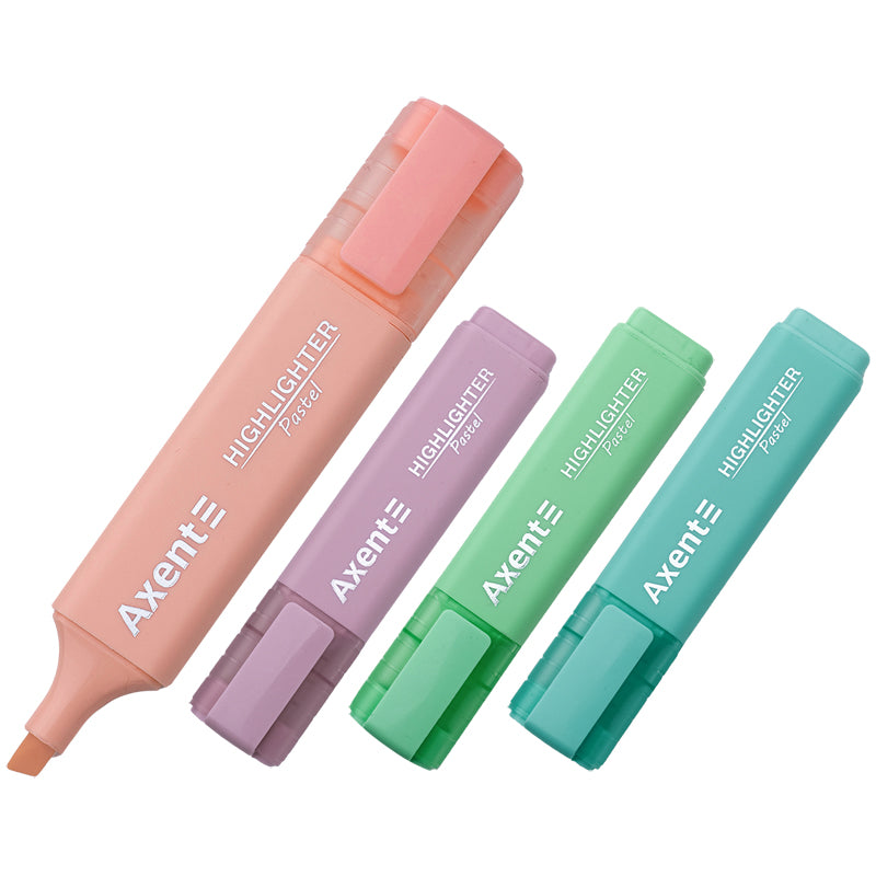 Marker Axent Highlighter 2537-80-A, 1-5 mm, keilförmig, Set