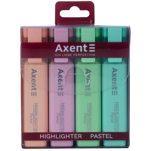 Marker Axent Highlighter 2537-80-A, 1-5 mm, keilförmig, Set