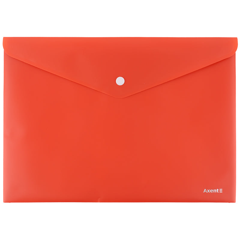 Folder with button Axent Earth colors 1412-04-A, A4, coral