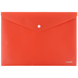 Folder with button Axent Earth colors 1412-04-A, A4, coral