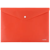 Folder with button Axent Earth colors 1412-04-A, A4, coral