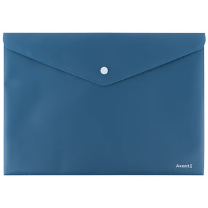 Folder with button Axent Earth colors 1412-05-A, A4, blue