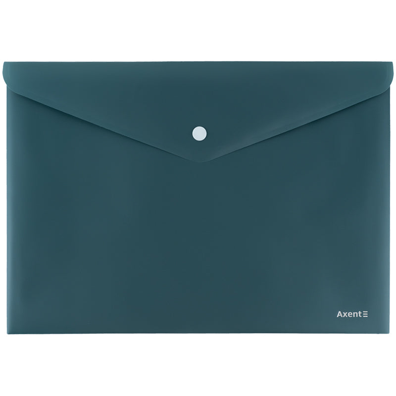 Folder with button Axent Earth colors 1412-06-A, A4, green