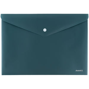 Folder with button Axent Earth colors 1412-06-A, A4, green