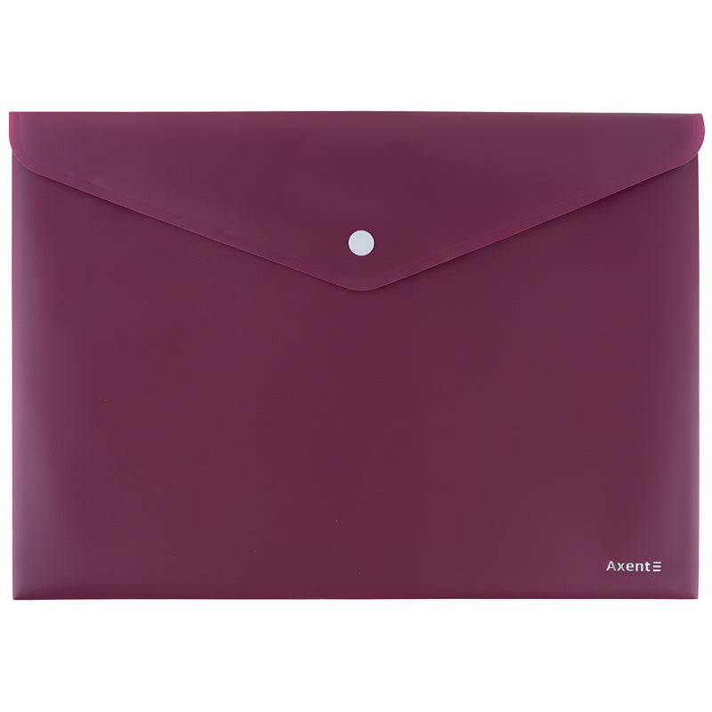 Folder with button Axent Earth colors 1412-07-A, A4, bordo