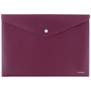 Folder with button Axent Earth colors 1412-07-A, A4, bordo