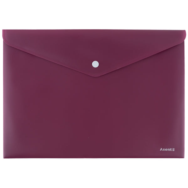 Folder with button Axent Earth colors 1412-07-A, A4, bordo