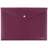 Folder with button Axent Earth colors 1412-07-A, A4, bordo