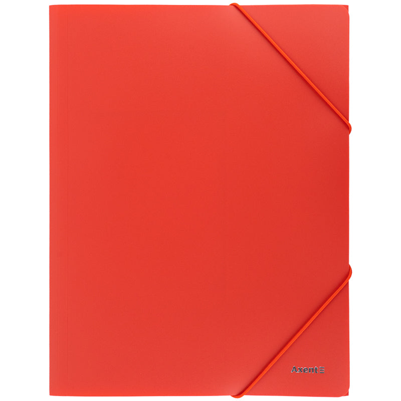 Folder with elastic bands Axent Earth colors 1504-11-A, A4, coral