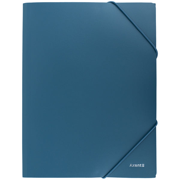 Folder with elastic bands Axent Earth colors 1504-12-A, A4, blue