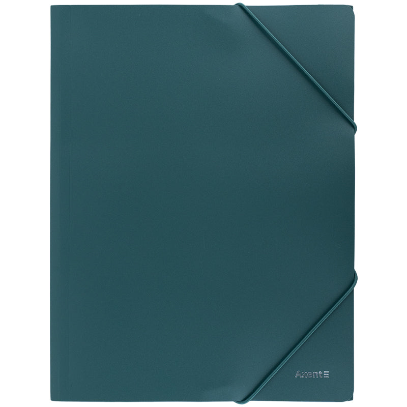 Folder with elastic bands Axent Earth colors 1504-13-A, A4, green