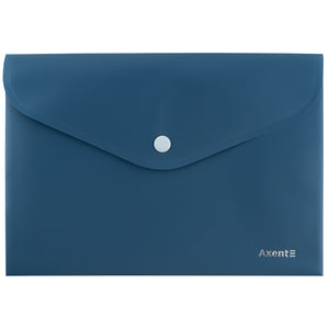 Knopfmappe Axent Erdfarben 1522-29-A, A5, blau