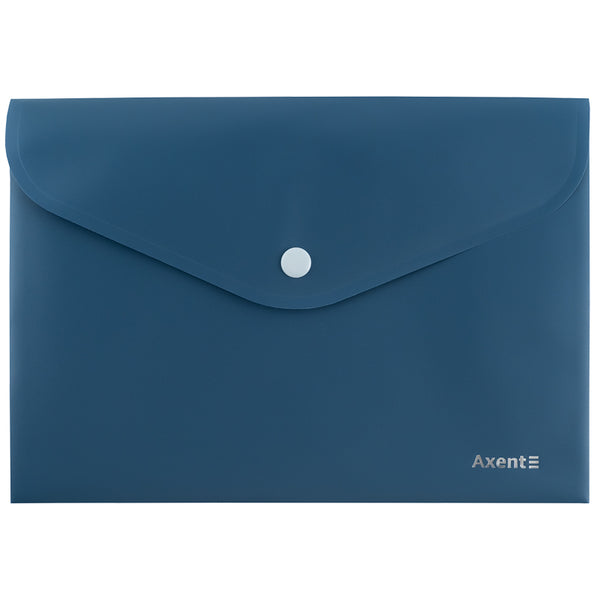 Knopfmappe Axent Erdfarben 1522-29-A, A5, blau