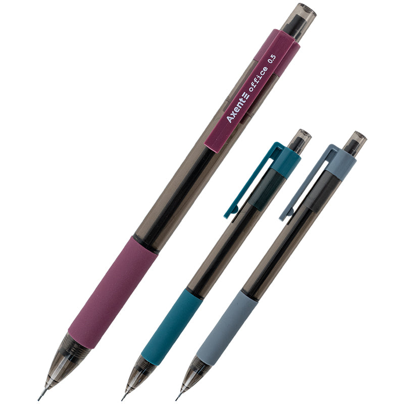 Druckbleistift Axent Office AMP9026-A mit Radiergummi, HB, 0,5 mm