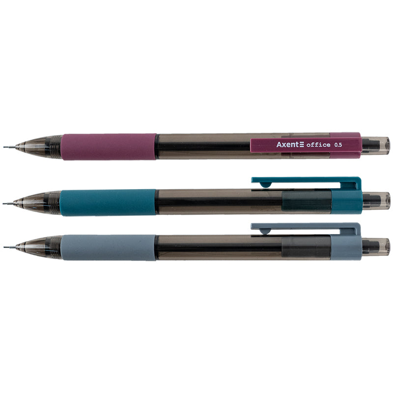 Druckbleistift Axent Office AMP9026-A mit Radiergummi, HB, 0,5 mm