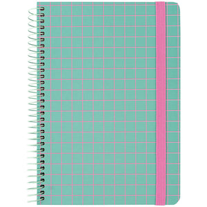 Spiral notebook Axent 8460-1-A, A5, 120 sheets, squared, hard cover, mint