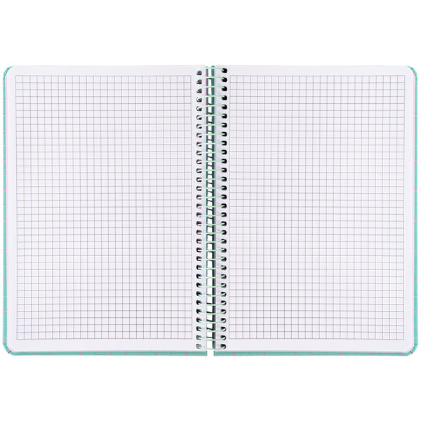 Spiral notebook Axent 8460-1-A, A5, 120 sheets, squared, hard cover, mint