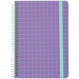 Spiral notebook Axent 8460-3-A, A5, 120 sheets, squared, hard cover, lilac