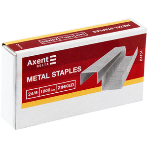 Heftklammern für Heftgeräte Axent Delta Standard D4102, #24/6, 1000 Stück