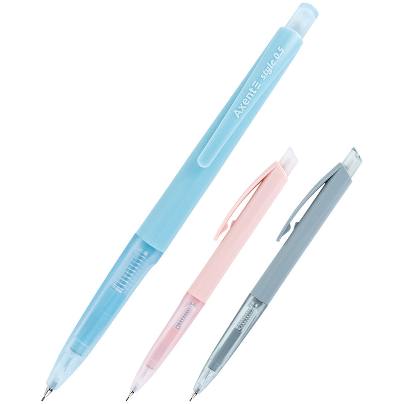 Druckbleistift Axent Style AMP9027-A mit Radiergummi, HB, 0,5 mm