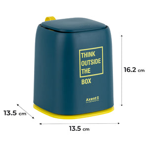 Desktop waste bin Axent 2133-47-A , rectangular, blue indigo
