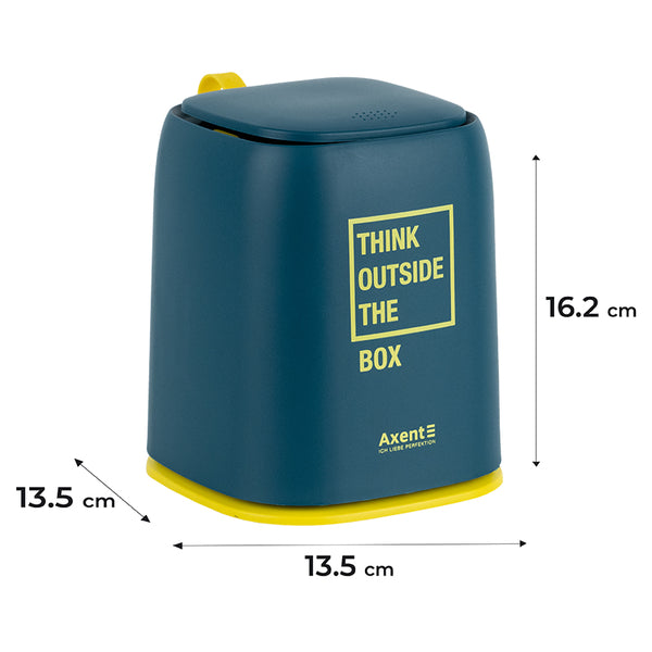 Desktop waste bin Axent 2133-47-A , rectangular, blue indigo