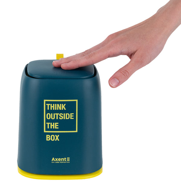 Desktop waste bin Axent 2133-47-A , rectangular, blue indigo