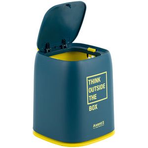 Desktop waste bin Axent 2133-47-A , rectangular, blue indigo