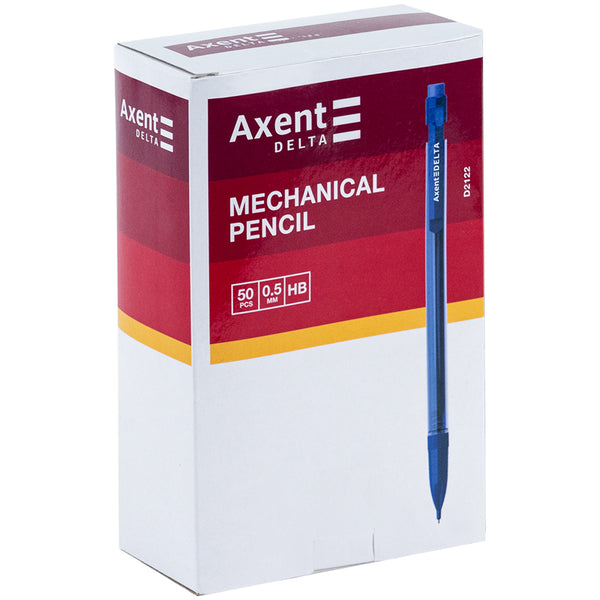 Druckbleistift Axent Delta D2122 mit Radiergummi, HB, 0,5 mm