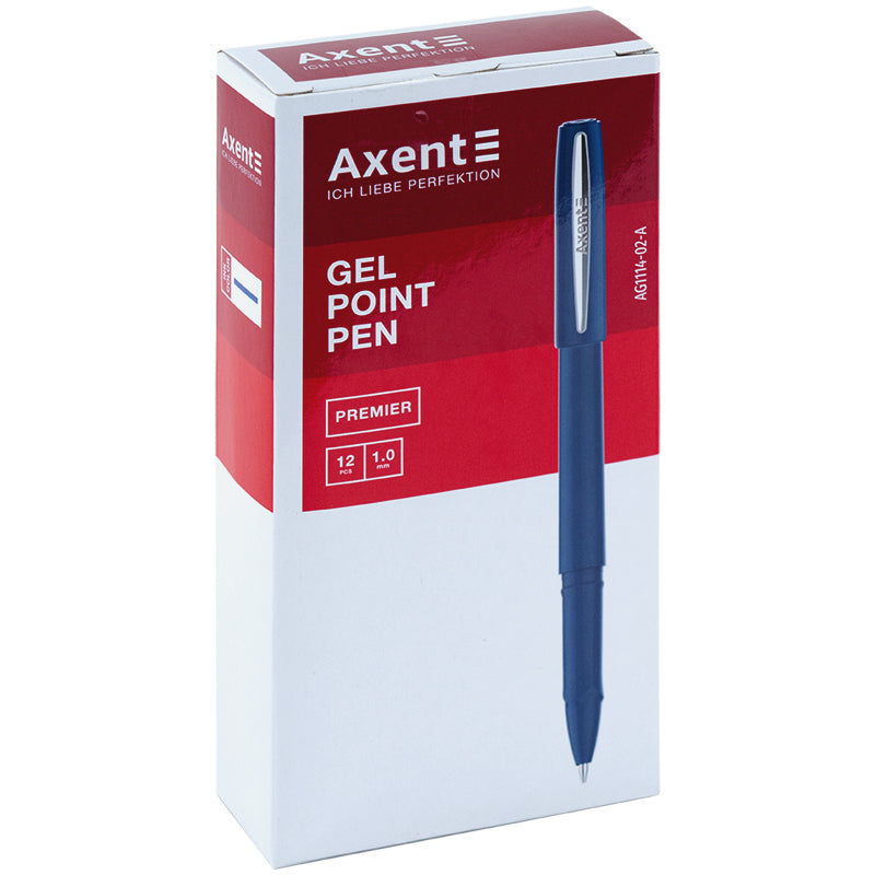Gelstift Axent Premier AG1114-02-A, 1,0 mm, blau