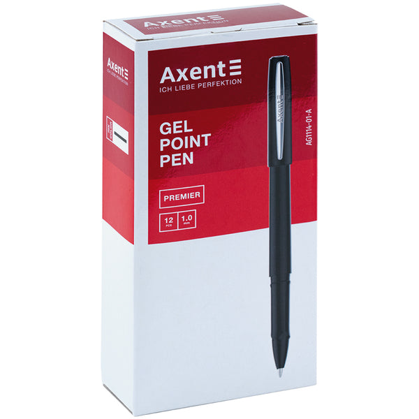 Gelstift Axent Premier AG1114-01-A, 1,0 mm, schwarz