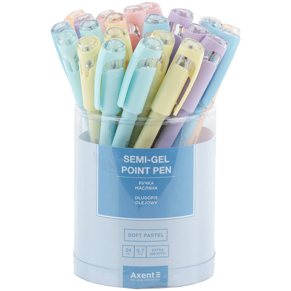 Ölschreiber Axent Soft Pastel AB1102-02-A, 0,7 mm, blau