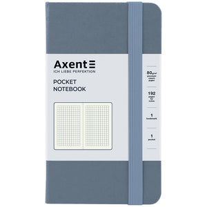 Notebook Axent Partner 8301-62-A, 95x140 mm, 96 sheets,  squared, grey