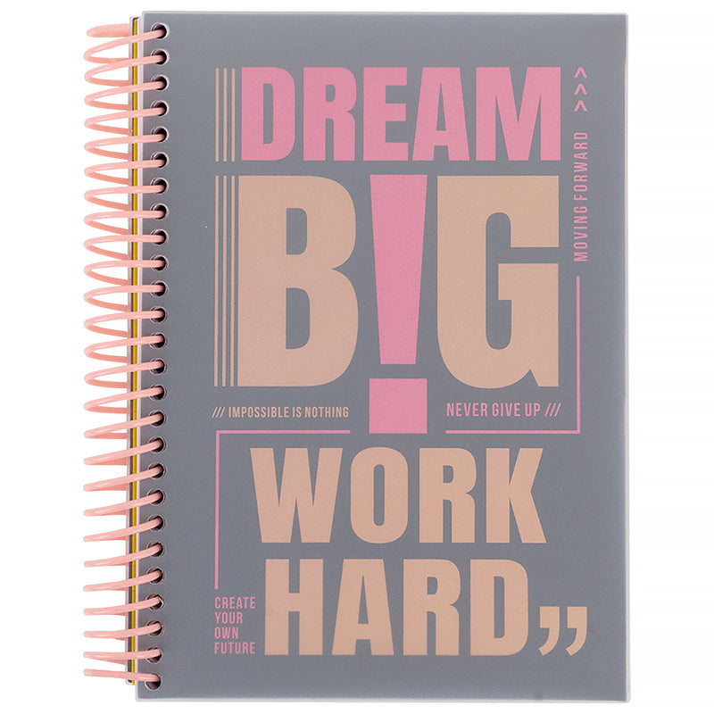 Notebook with dividers Axent 8405-10-A, A5, 120 sheets, squared, grey