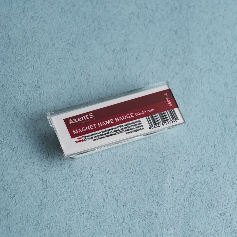 Badge Acryl auf Magnet Axent 4509-A, 60x25 mm