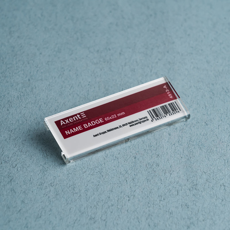 Anstecker Acryl auf Pin Axent 4513-A, 65x22 mm