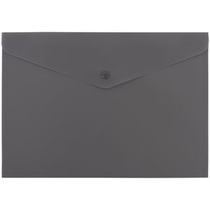 Folder with button Axent Morandi grey1412-13-A, A4
