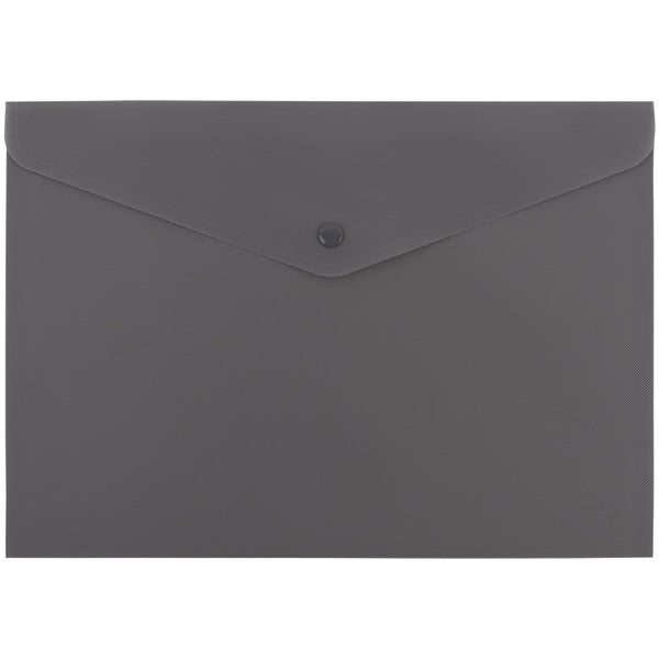 Folder with button Axent Morandi grey1412-13-A, A4