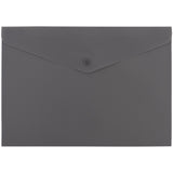 Folder with button Axent Morandi grey1412-13-A, A4
