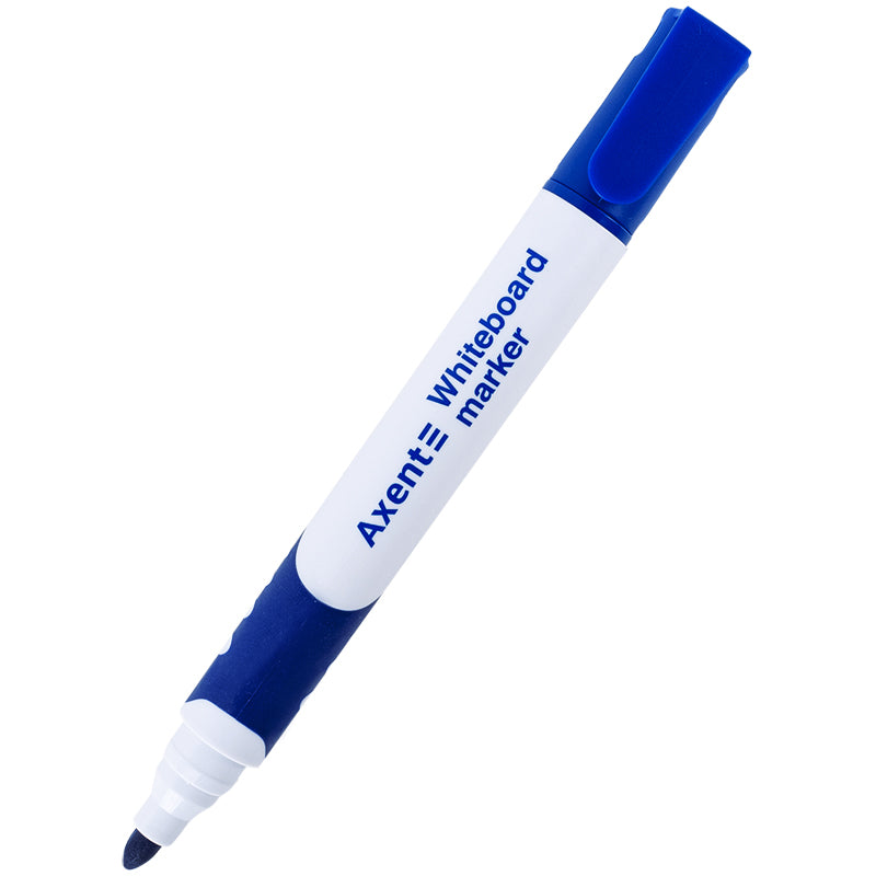 Marker Axent Whiteboard Comfort Grip 2552-02-A, 2 mm, rund blau