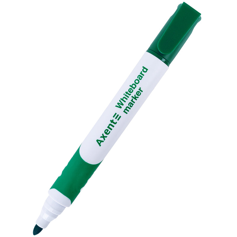 Marker Axent Whiteboard Comfort Grip 2552-04-A, 2 mm, rund grün