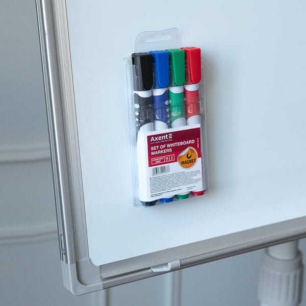 Marker Axent Whiteboard Comfort Grip 2552-40-A, 2 mm, rund sortiert