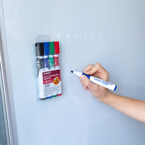 Marker Axent Whiteboard Comfort Grip 2552-40-A, 2 mm, rund sortiert