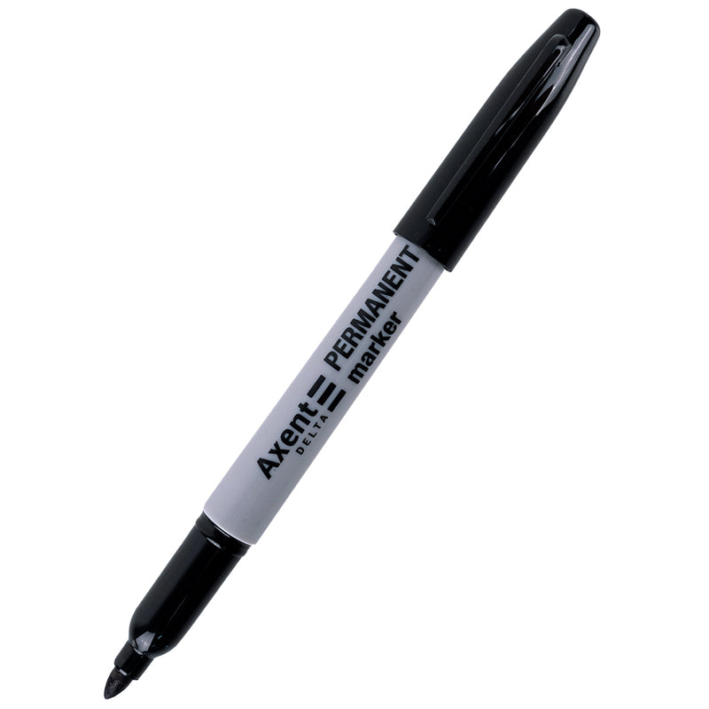 Marker Axent Delta Permanent D2606-01, 1 mm, rund schwarz
